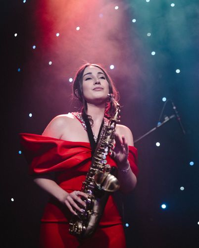 Vystoupení saxofonistky